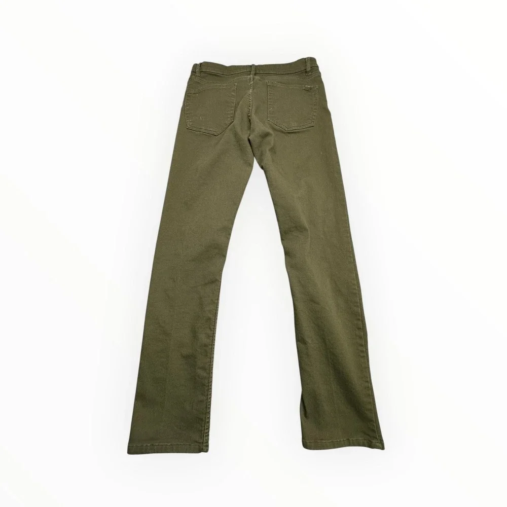 Jachs NY Mens Olive Green Stretch Twill Slim Straight‎ Pants 32x34 1529151